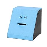 onerbuyノベルティFace Bank Coin Eating Savings Bank Kids Money Savingコレクション貯金箱 9.6*9.8*9.8cm / 3.8*3.9*3.