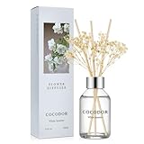 COCODOR ココドール フラワーディフューザー ホワイトジャスミン(White Jasmine) 100ml リードディフューザー スティック付き ルームフレグランス 芳香剤 部屋用 ギフトプレゼント