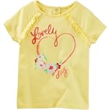 OSHKOSH(オシュコシュ) ラッフルラグランスパークルティ イエロー トップス半袖Tシャツ 12ヶ月【並行輸入】