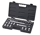 GearWrench 891226 25 Piece 1/2-Inch Drive (30mm) Pass Thru Ratchet Set with Locking Flex-Head [並行輸入品