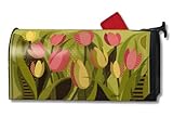 MailWraps Tulips Onグリーンメールボックスカバー# 01277