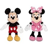 ディズニー (Disney) ミッキー＆ ミニー ミニサイズ ぬいぐるみ ペアセット 23.5cm ピンク 2018 [並行輸入品]