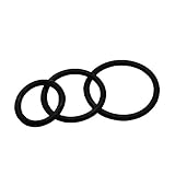 Dagly(TM) トリプルシリコンリングセット（3個/セット）、男性リング大人製品、男性共同CK凛GS