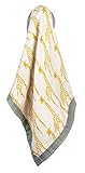 Milkbarn Bamboo and Cotton Mini Lovey Baby Blanket - Yellow Giraffe [並行輸入品]
