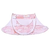 Chinatera Portable Newborn Infant Baby Travel Bed Tent, Foldable Arched Mosquito Net Canopy Crib (Or
