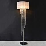 AMOS フロアランプ創造的なシンプルな近代的な寝室のランプショップのリビングルームK9クリスタルランプ ( 色 : 白 )