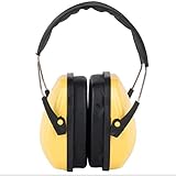防音イヤーマフ 遮音値34dB 聴覚保護 超弾力性ヘッドバンド 軽量 大人・子供兼用 聴覚過敏・射撃 ・仕事・勉強などに適用 レッド (Yellow)