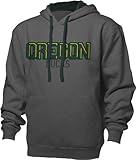 NCAA Oregon Ducksベンチマークカラーブロックプルオーバーフード、M、グラファイト/ Athleticハンター