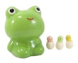 Green Frog Savings Bank 4 1 / 2 " x 3 3 / 4 "でパステルChickエッグ消しゴム( 2 Piece )