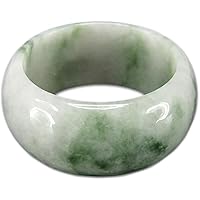 Amazon | [ゆの美] リング 硬玉L ヒスイ Jade くりぬきタイプ ビルマ