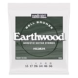 ERNIE BALL アーニーボール アコースティックギター弦 Earthwood Bell Bronze 2344 Medium (13-56)/ジョン・メイヤー監修/力強く豊かなサウンド/究極のアコースティック弦