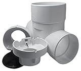 Rectorseal 96932 PVC Cleanチェック喰いバルブwithアダプタとプラグ、4 "