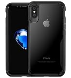 iPhone xクリアTpuラバーフレームカバー、SuperstartソフトHD透明クリスタルハイブリッド2 in 1保護耐衝撃ケースfor iPhone X in 2017 iPhone 8(201