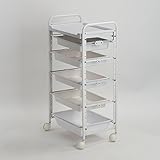 自由組立エステワゴン 5段 ( 5-D ) ( 23111+23112+23116+23116+23116+23115 ) [ エステワゴン ネイルワゴン キッチンワゴン マルチワゴン サイドワゴン キャスター付き 収納 業務用 サロン ワ