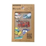 irodo（イロド）はたらく乗り物①（消防車）【アイロン不要】【布用転写シール】【革・化繊OK】【ハンドメイド】 90215