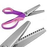 ESUMIC? Professional Dressmaking Pinking Shears Crafts Zig Zag Cut Scissors (Multi) [並行輸入品]