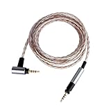 3APLUS HD598 リケーブル ヘッドホンケーブル 2.5mm バランスケーブル ヘッドホン交換用 アップグレードケーブル 6N 単結晶銅 SENNHEISER HD518/HD558/HD569/HD579/HD598/HD598se/HD2.30ヘッドホンに適合 2.5mm 4極バランス 1.3M