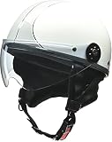 リード工業(LEAD) バイク用ハーフヘルメット O-ONE(オワン) ホワイト/シルバー - Free Size