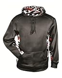 空白Backブラック大人用4 x l with Red Camoサイドとinner-hoodie