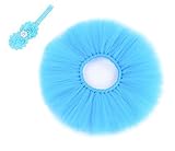 CX-Queen Photography Prop Baby Infant Costume Bowknot Tutu Dress Headband Blue [並行輸入品]