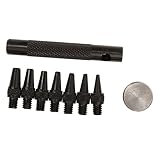 Phenovo　多機能　ミニ　レザー　ベルト　パンチ　セット　オーバルパンチ　ツール　2.0〜5.0mm　穴あけ