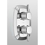 Toto TS970C1#RB Guinevere Thermostatic Mixing Valve with One-Way Volume Control and Lever Handles, O