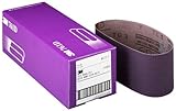 3M 81402 3-Inch x 21-Inch Purple Regalite Resin Bond 100 Grit Cloth Sanding Belt, Pack of 5 [並行輸入品]