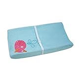Carter's Sea Collection Contoured Changing Pad Cover, Pink/Blue/Turquoise by Carter's
