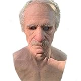 [冬の花] shopparadise ハロウィン お面 ハロウィン老人マスク 気味の悪い老人マスク 男性女性 おじいちゃん/おばあちゃんマスク シリコン素材 安全無毒 リアル コスプレお面 かぶりもの cosplay Halloweenグッズ 仮装 仮装大会 学園祭 文化祭 イベント お化け屋敷 お祭り 妖怪 モンスター 怪物 ホラー ジョークアイテム