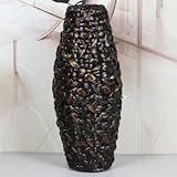 手 BAGEHUA トウモロコシ不織布シリーズの花瓶フラワーアレンジメント Angulatus フロアリビングルーム装飾装飾家具のダークブラウンを基調とした