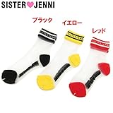 (ジェニィ)JENNI ロゴ入り シースルークルーソックス L(19～21センチ) レッド(060)