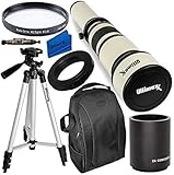 Ultimaxx 650-1300mm (2X-1300-2600mm) 望遠ズームレンズキット Nikon D7500 D500 D600 D610 D700 D750 D800 D810 D850 D3100 D3200 D3200 300 D 3400、D5100、D5200、D5300、D5500、D5600、D7000。