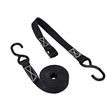 カムバックル式ラッシングベルト（S字フック0.25t） 幅25mm 長さ0.5m+4m WB-5804