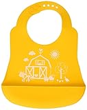 Brinware 'Barnyard Friends' Catch-All Silicone Bib with Pocket by Brinware