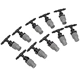 (ライチ) Lychee 10個セット プラスチック製 ミストノズル スプレースプリンクラー 霧吹きノズル 散水用具 4-5mmホース対応 噴霧 ガーデニング 芝生 庭園 温室