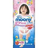 ユニチャーム ムーニーマン エアフィット 下着仕立て 【女の子用】【BIG】【38枚】×4セット