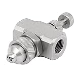 uxcell エアーアトマイジングノズル ステンレス鋼 ミストノズル ナローアングルスプレー 80×43×22mm