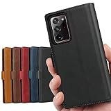 サムスン ギャラクシー Note20 ケース SCG06 SC53A 5G 対応 docomo au 手帳型 スタンド シンプル ブラック
