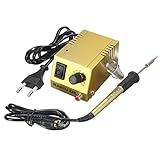 ILS - BK-938 220V 18W Mini Soldering Station Solder Iron Heating Iron Gold