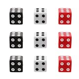 Toyvian 9個 ギターノブ サイコロ型ノブ エレキギター 3色 交換 パーツ