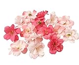 桜花ヘッド、100個Colorfulife人工シルク花ヘッド花びらブライダルシャワーFavors forウェディングパーティーSuppliesテーブル床装飾センターピースホームデコレーション