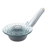 SODIAL(R)3色LED色 調節可能な水出る方法 デュアル機能 シャワーヘッド