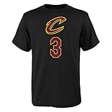 Isaiah Thomas Cleveland Cavaliers # 3 NBA Youth Boys Name & Number Tシャツブラック S ブラック