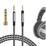 Geekria ケーブル ナイロン編組 互換性 オーディオコードゼンハイザー Sennheiser HD620S, HD599SE, HD599, HD598, HD598SE, HD560S, HD598SR, HD400Pro, HD579, HD569, HD550, HD505, ヘッドホンケーブル、2.5mm に適合する 1.7m