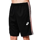 [アシックス] トレーニングウエア トレーニングハーフパンツ(レギュラー) 2031A657 ボーイズ パフォーマンスブラック×フラッシュコーラル 日本 140 (日本サイズ140 相当)