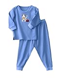 Halo Innovations 2105 24 Months ComfortLuxe Sensitive Skin Sleepwear Two Piece Set - Flannel Feel Bl