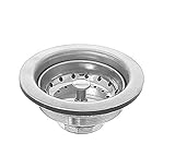 Dearborn Brass 11 OAT- Dearborn Brass Standard Sink Basket Strainer with Rubber Stopper and Chromed 