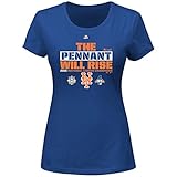 ニューヨーク・メッツMLB Women 's NLCSロッカー部屋のペナントWill Rise Tシャツ( Small )