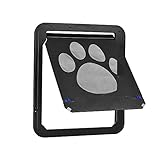 Decdeal ロック式 ペットドア 自動犬猫ドア 磁気スクリーンドア