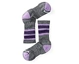 Smartwool Kid's Striped Hike Medium Crew Socks (Medium Gray) Medium [並行輸入品]